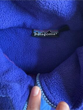 Patagonia vintage Royal Blue Fleece Jacket